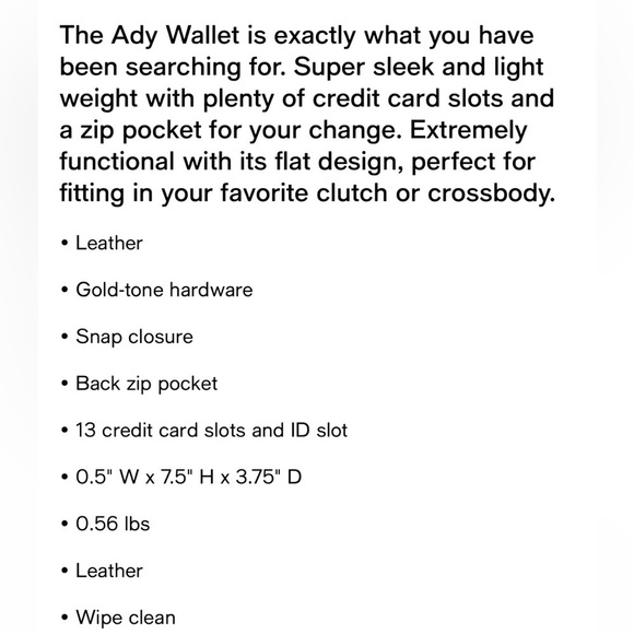 Ady Contour Melbourne Leather Wallet | BRAHMIN New! Brahmin Ady melbourne leather wallet .